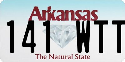 AR license plate 141WTT