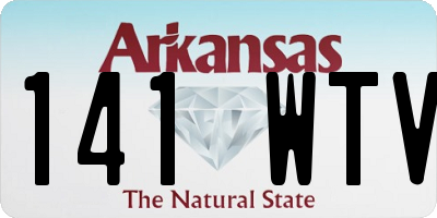AR license plate 141WTV