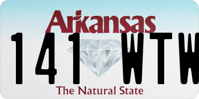 AR license plate 141WTW
