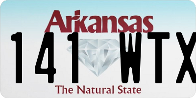 AR license plate 141WTX