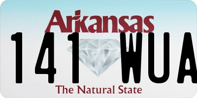 AR license plate 141WUA