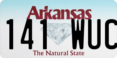 AR license plate 141WUC