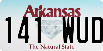 AR license plate 141WUD