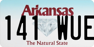 AR license plate 141WUE