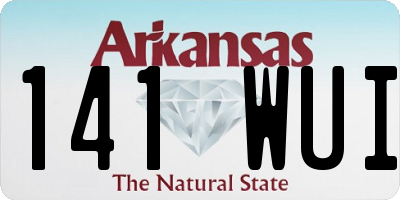 AR license plate 141WUI