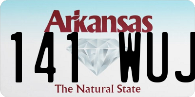 AR license plate 141WUJ