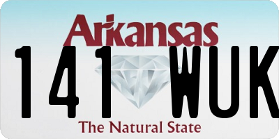 AR license plate 141WUK