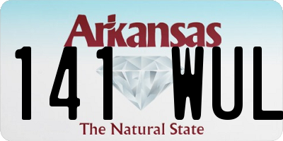 AR license plate 141WUL