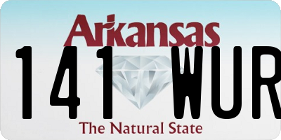 AR license plate 141WUR