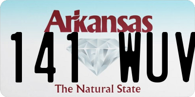 AR license plate 141WUV