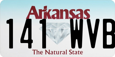 AR license plate 141WVB