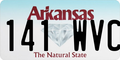 AR license plate 141WVC