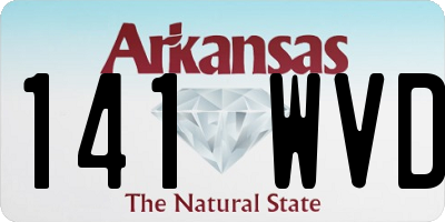 AR license plate 141WVD