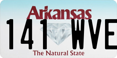 AR license plate 141WVE