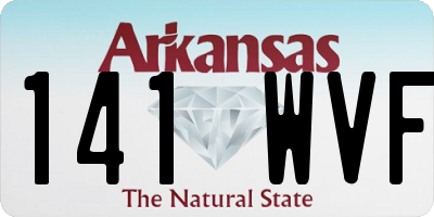 AR license plate 141WVF