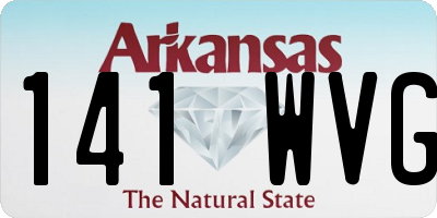 AR license plate 141WVG