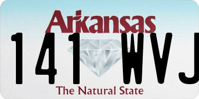 AR license plate 141WVJ