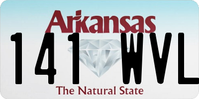 AR license plate 141WVL