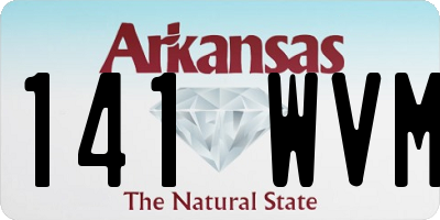 AR license plate 141WVM