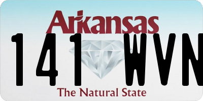 AR license plate 141WVN