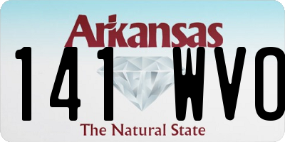 AR license plate 141WVO