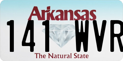 AR license plate 141WVR