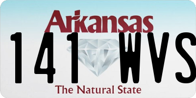 AR license plate 141WVS