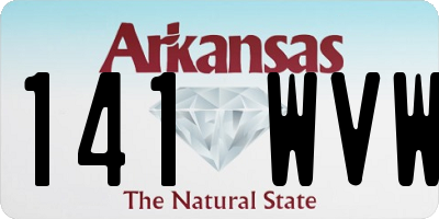 AR license plate 141WVW