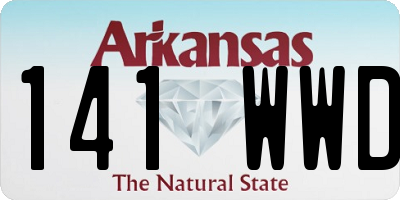 AR license plate 141WWD