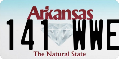 AR license plate 141WWE