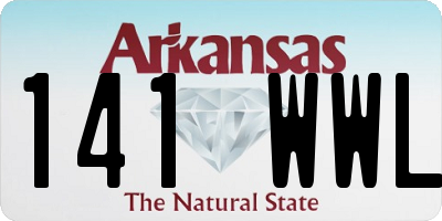 AR license plate 141WWL