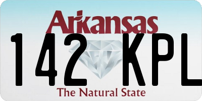 AR license plate 142KPL