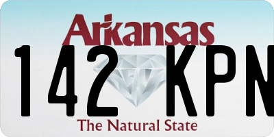 AR license plate 142KPN