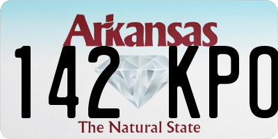 AR license plate 142KPO