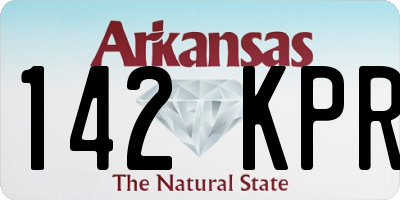 AR license plate 142KPR