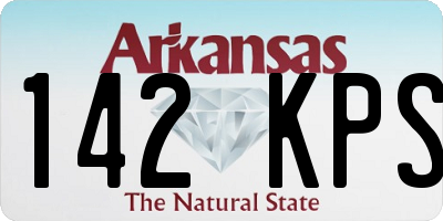 AR license plate 142KPS