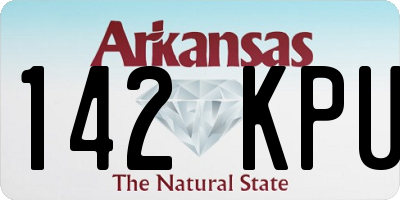 AR license plate 142KPU