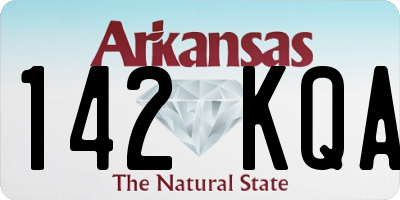 AR license plate 142KQA