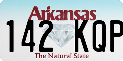 AR license plate 142KQP