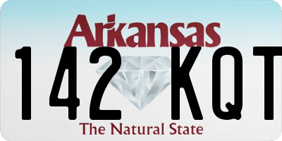 AR license plate 142KQT