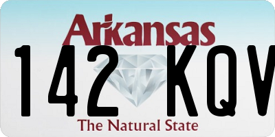 AR license plate 142KQV