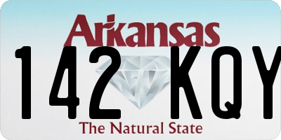 AR license plate 142KQY