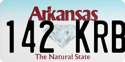 AR license plate 142KRB