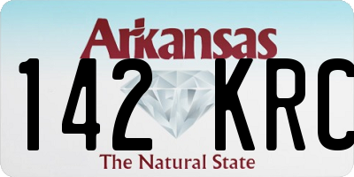 AR license plate 142KRC