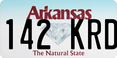 AR license plate 142KRD