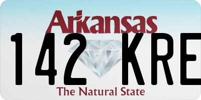 AR license plate 142KRE