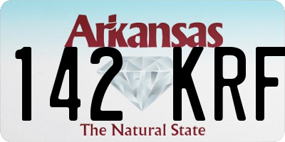AR license plate 142KRF