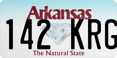 AR license plate 142KRG