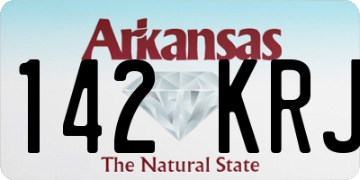 AR license plate 142KRJ
