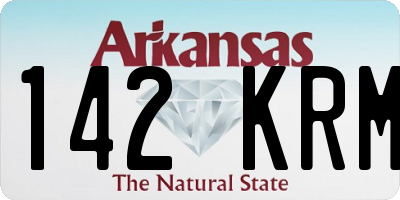 AR license plate 142KRM